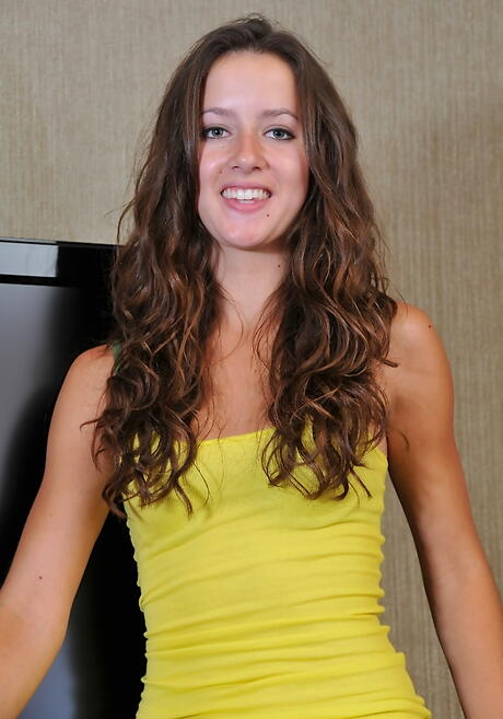 Sexy youthful Sophie in hot undies showing her butt and hairy pussy 